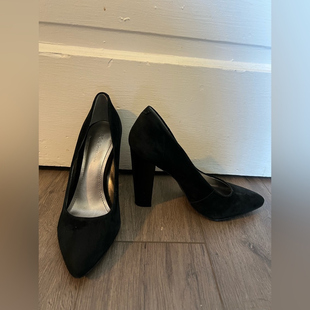 BCBGeneration Slip On Black Heels